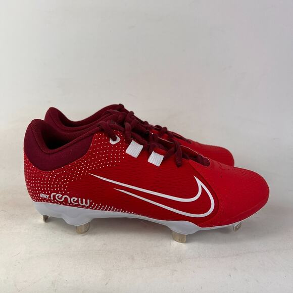 Nike Hyperdiamond fast pitch softball cleats women’s 7.5 red white NEW no box - Picture 2 of 11